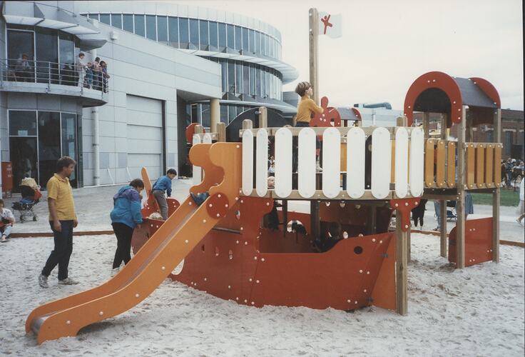 Photograph - Playground, Scienceworks Opening Ceremony, Spotswood, Victoria, 28 Mar 1992