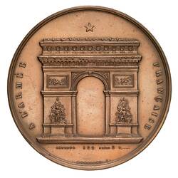 Medal - Inauguration of the Arc de Triomphe, Louis Philippe I, France, 1836
