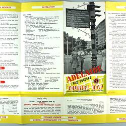 Map - 'Adelaide & Suburbs Tourist Map', Adelaide, South Australia, May 1960