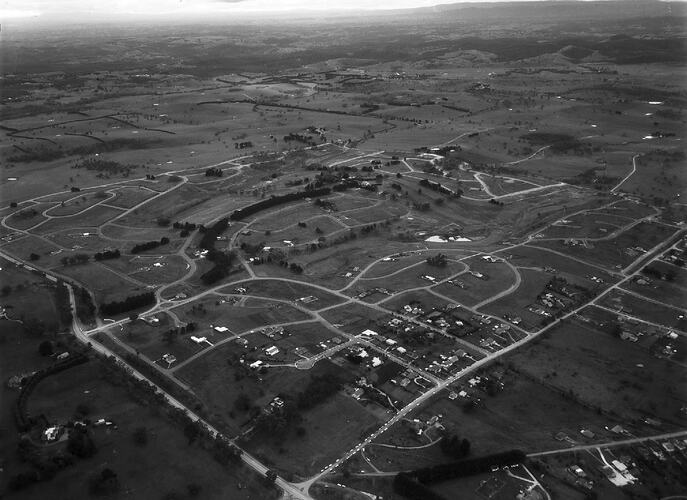 Negative - Aerial View of Lilydale & Surrounding Area, Victoria, 20 Jul 1968