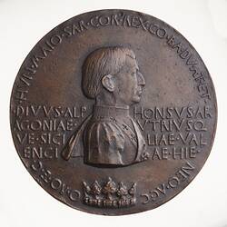 Electrotype Medal Replica - Alphonso V of Aragon, Naples & Sicily