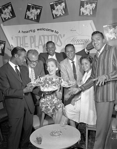 Radio Corp, Portrait of The Platters Band, Melbourne, 19 Mar 1959