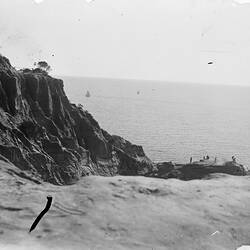 Glass Negative - Seaside Cliffs, circa 1920s