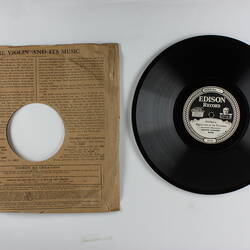 Disc Recording - Edison, Double-Sided, Ballet Music From Faust, Parts 1, Part 2 & Benediction Of The Poignards, Date Unknown.