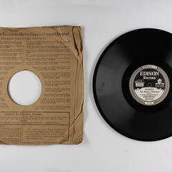 Disc Recording - Edison, Double-Sided, 'Merry Widow Waltz' & 'The Angel's Serenade', 1921-1929