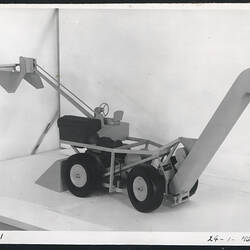 Photograph of harvesting equipment.