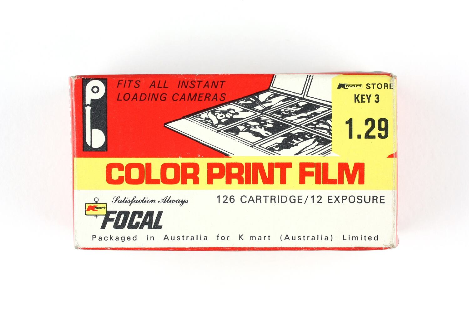 Film Cartridge Kmart Australia Ltd, Color Print Film, 126 film, 12