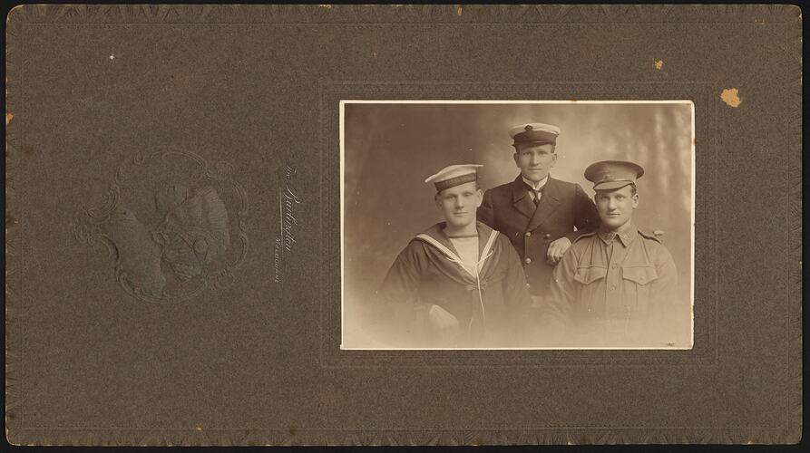 Harry Cousland with his Brothers World War I, circa 1916