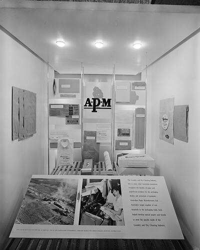 Australian Paper Manufacturers, Exhibition Display, Chevron Hotel, Melbourne, 10 Nov 1959