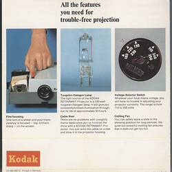 Brochure with pictures and text.