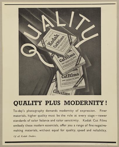 Leaflet - 'Quality Plus Modernity!'