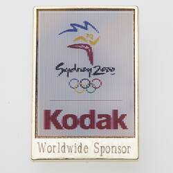 Lapel Pin - Kodak, Sydney Olympic Games, Worldwide Sponsor, 2000