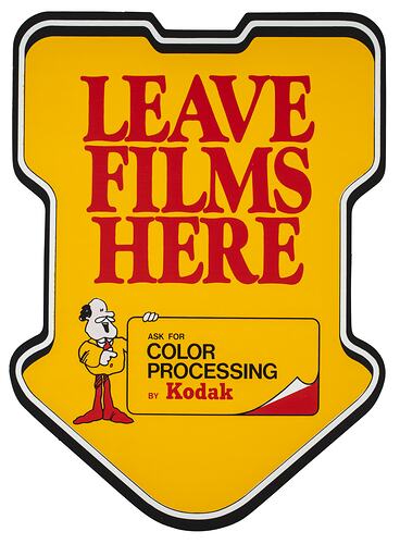 Sticker - Kodak (Australasia) Pty Ltd, 'Leave Films Here for Kodacolor Prints'