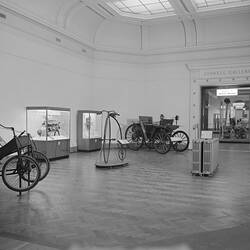 Transport display from rotunda, Institute of Applied Science (Science Museum), Melbourne, 1969