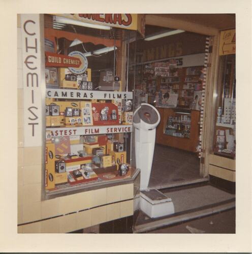 Photograph - Kodak Chemist Shopfront Display, circa 1960s