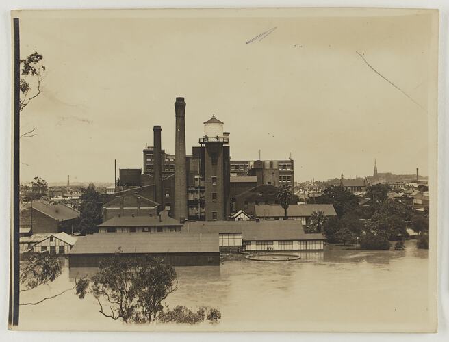 Kodak Australasia Pty Ltd, Yarra River in Flood, Abbotsford, Victoria, 1934