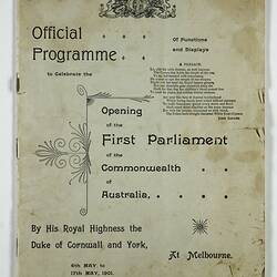 Printed page of booklet. Black and white text.