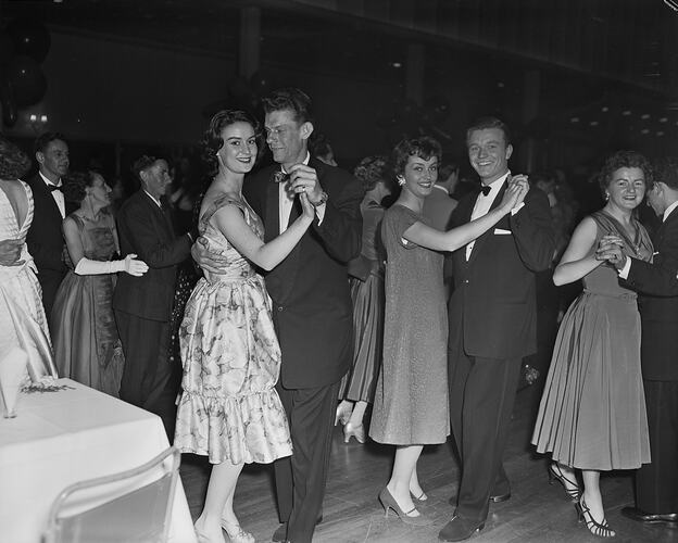 Couples Dancing, Royale Ballroom, Exhibition Building, Carlton, Victoria, Nov 1958