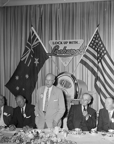 Lockwood Promotional Event, Chevron Hotel, Melbourne, Victoria, Nov 1958