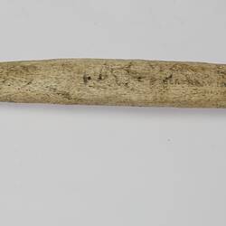 Bone implement, <em>Wa-pitha tush</em> [whale bone], Yaghan, Bertrand Island, Magallanes, Chilean Antarctic, Chile