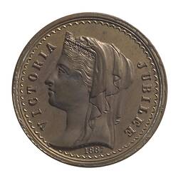 Medal - Jubilee of Queen Victoria, Shire of Strathfieldsaye, Victoria, Australia, 1887