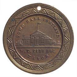 Medal - Jubilee of Queen Victoria, Portland, Victoria, Australia, 1887