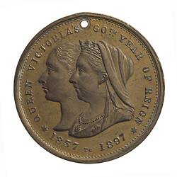Medal - Diamond Jubilee of Queen Victoria, Shire of Donald, Victoria, Australia, 1897