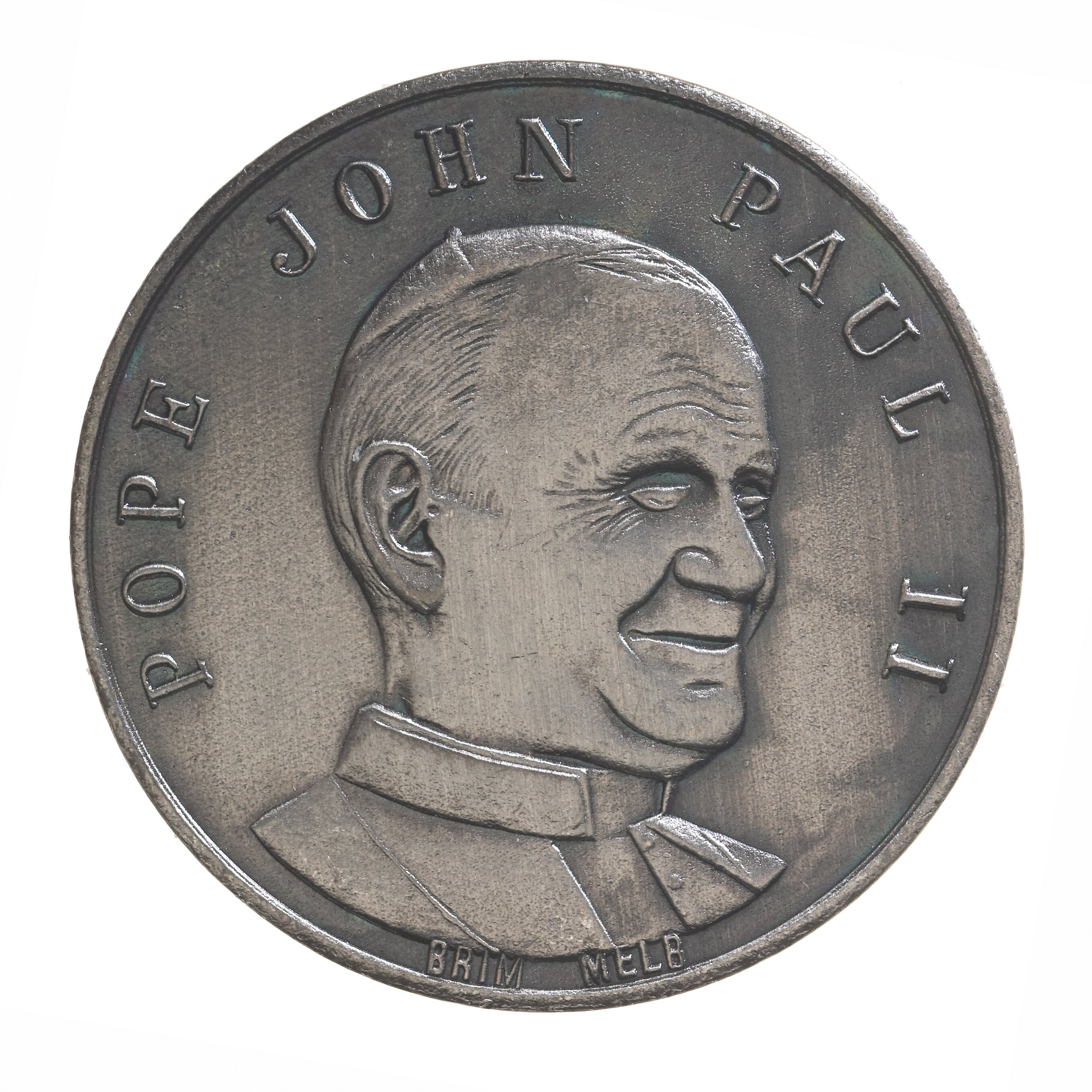 Medal Visit of Pope John Paul II Armstrong Shoe Mart Frankston