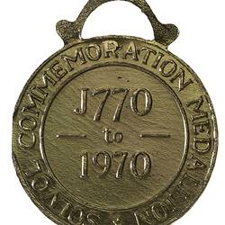 Medal - Captain Cook Bicentenary, Solvol Soap, 1970 AD