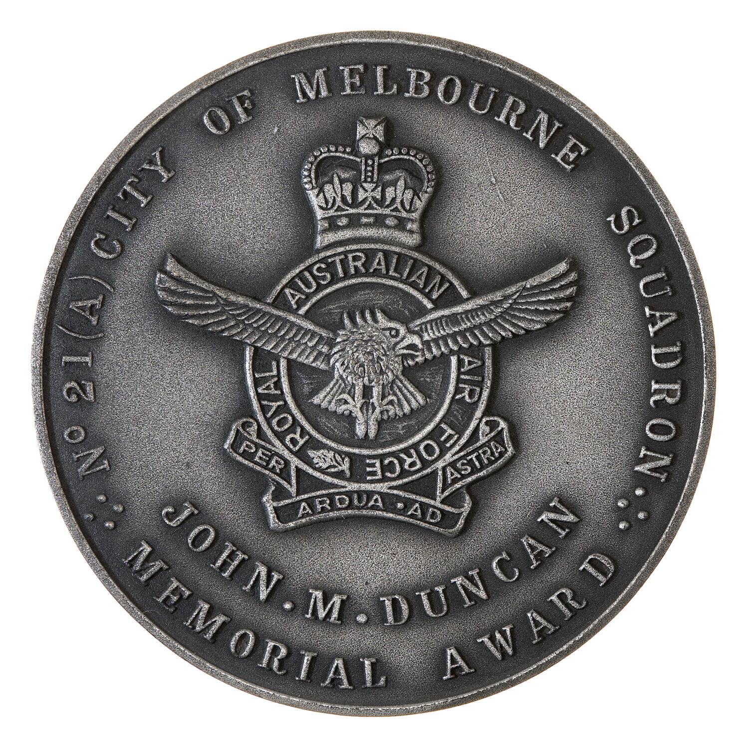 Medal - City of Melbourne Squadron, Australia, post 1935