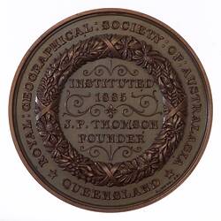 Medal - James Park Thomson, 1885 AD