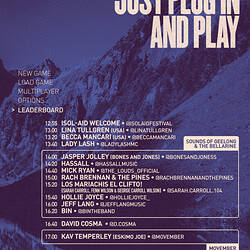 Isol-Aid Online Music Festival, Edition 18, Designed by Sebastian White, 18-19 July 2020