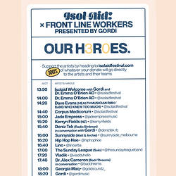 Isol-Aid Online Music Festival, Edition 30, Designed by Sebastian White, 10 October 2020