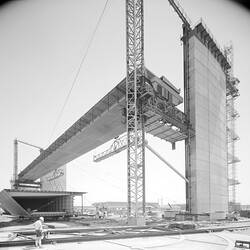Negative - West Gate Bridge Under Construction, 1969