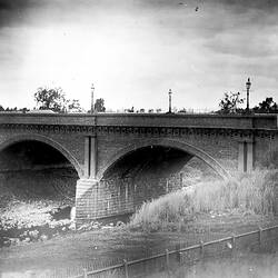 Negative - High Street Bridge over Merri Creek, Clifton Hill, Victoria, 1892