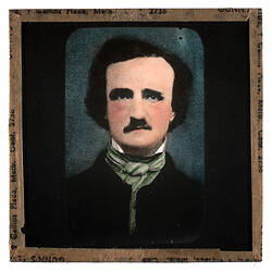 Lantern Slide - Edgar Allan Poe, circa 1930s