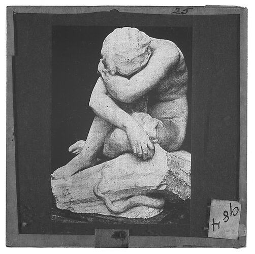 Lantern Slide - Universal Opportunity League, Male Sculpture