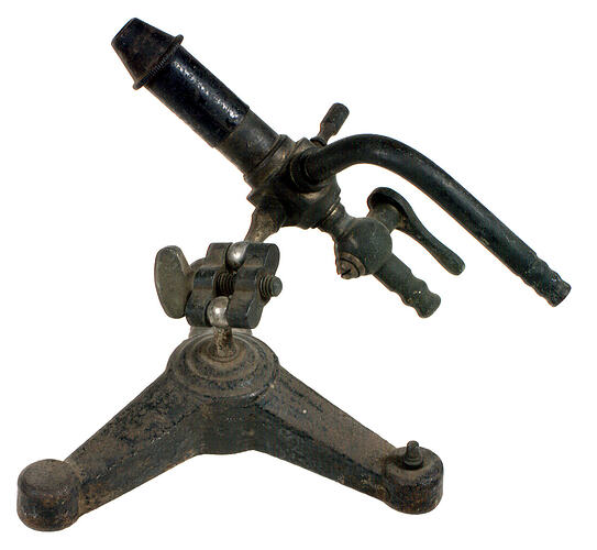 Old metal Bunsen Burner.