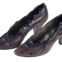 Shoes -  Maude Frizon, Court, Reptile Skin, circa 1980
