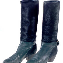 Boots - Maud Frizon, Green Hide & Leather