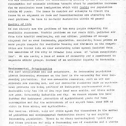 Leaflet - 'Menzies By-Election', Australians Against Further Immigration, circa 1991