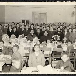 Digital Image - Katerina Senjov at First Holy Communion Event, San Saba Main Refugee Camp, Trieste, Italy, 1952