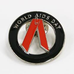 Lapel Pin - World Aids Day, circa 1990s