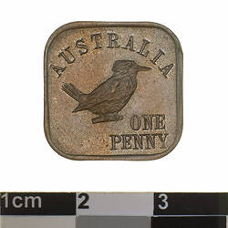 Coin - Penny, Raised Tail Pattern