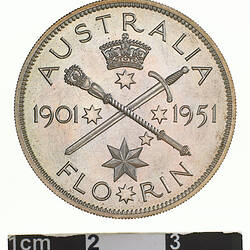 Florin Australian Jubilee, 1901 - 1951