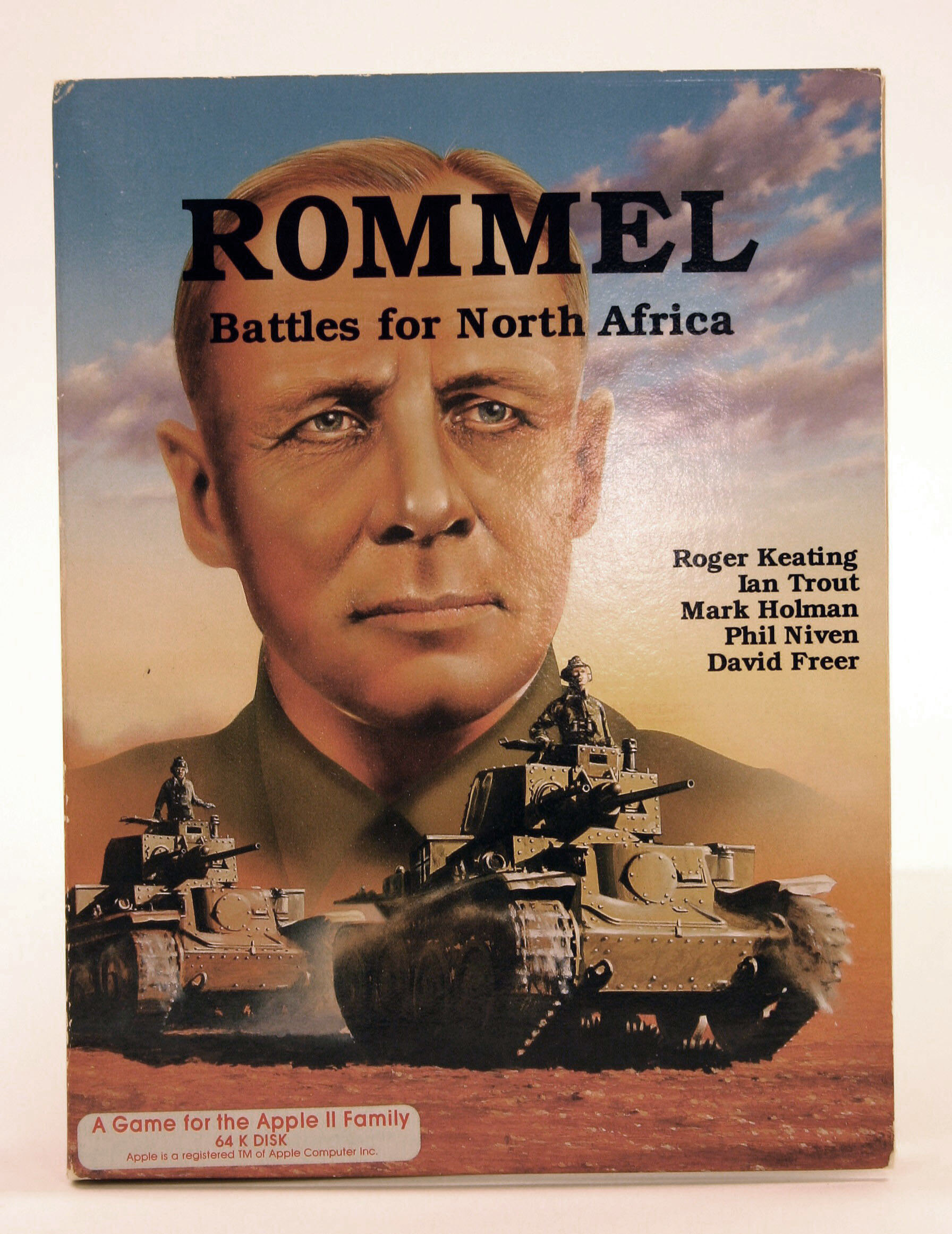 Apple II Software Game - 'Rommel Battles For North Africa