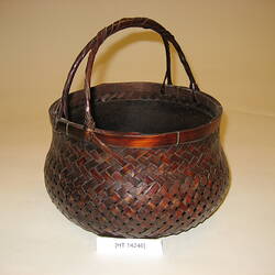 Wicker charcoal pot for Japanese tea ceremony.