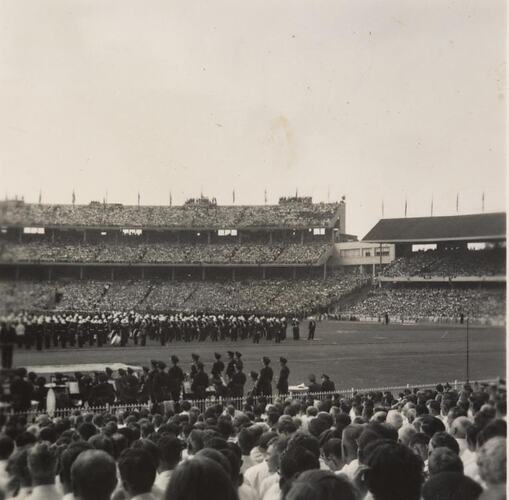 Digital Photograph - Opening Ceremony,  Melbourne Olympic Games, Melbourne Cricket Ground, Jolimont, 1956