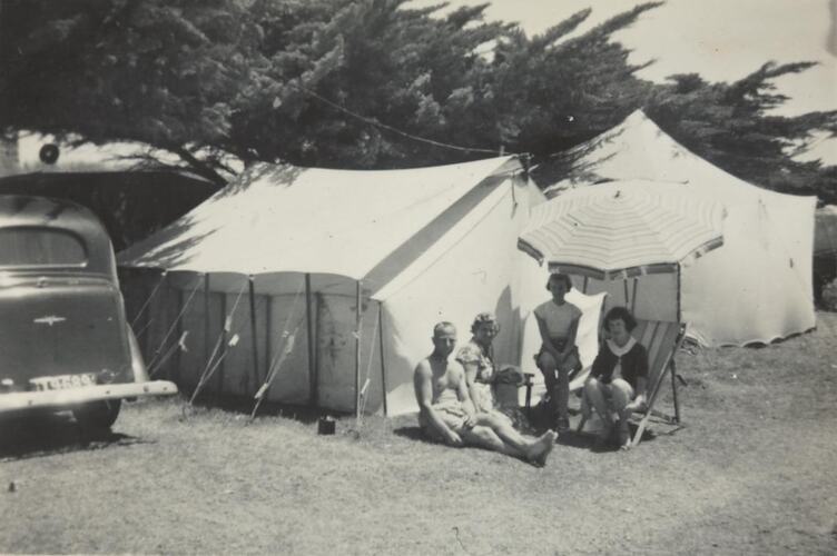 Digital Photograph - Family Camping Trip, Mornington, 1954