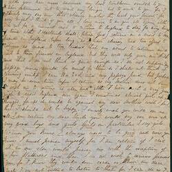 Page of a hand-written letter, dated 25 Nov, 1851.